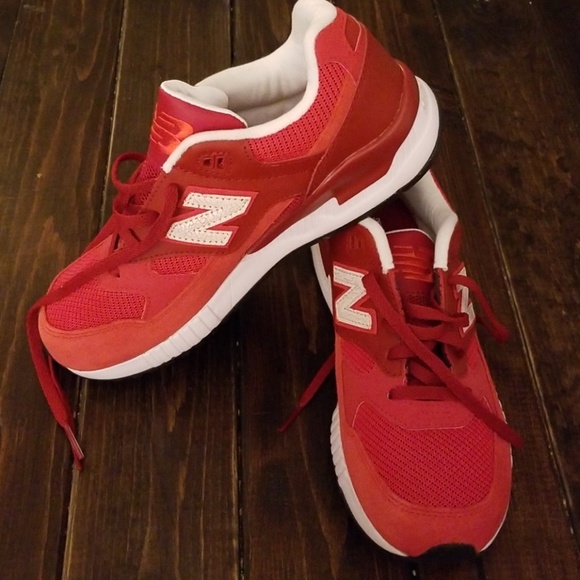 red suede new balance shoes